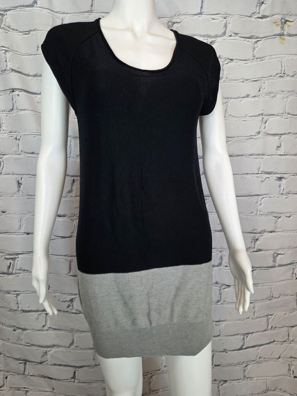 T Alexander Wang Colorblock Wool-blend Knit Tunic